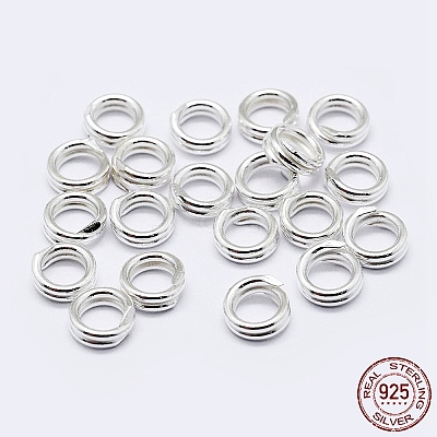 20Pcs 925 Sterling Silver Split Jump Rings STER-SC0001-42S-02-1