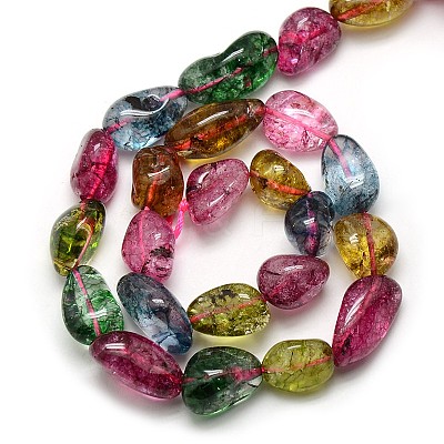 Natural Quartz Crystal Nuggets Beads Strands X-G-L154-26-1