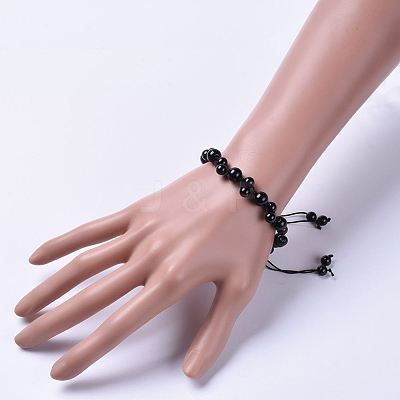 Adjustable Nylon Cord Braided Bead Bracelets BJEW-JB04520-05-1