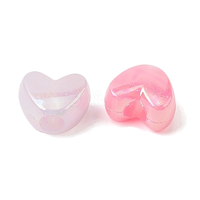 Opaque Acrylic European Beads OACR-G058-16F-1