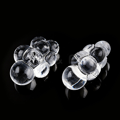 Transparent Acrylic Beads TACR-T026-01-1
