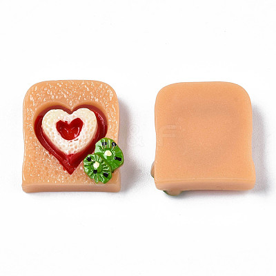 Opaque Epoxy Resin Cabochons CRES-S358-52-1