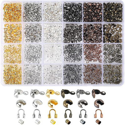 DIY Brass & Iron Jewelry Making Finding Kits DIY-SP0003-22-1