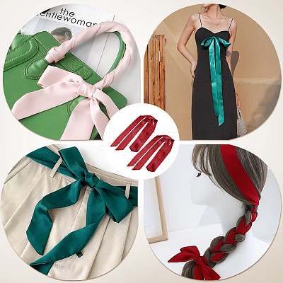 Long Polyester Silk Scarf for Women Girls LS-AJEW-WH20042-77D-1