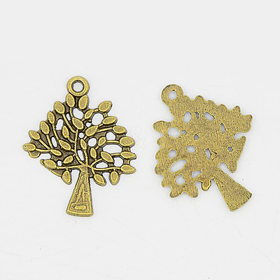 Tibetan Style Alloy Pendants X-TIBEB-A101506-AB-LF-1
