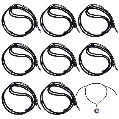 Rope Adjustable Necklaces Making MAK-WH0016-07B-1