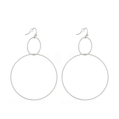 304 Stainless Steel Dangle Earrings EJEW-L237-02P-1