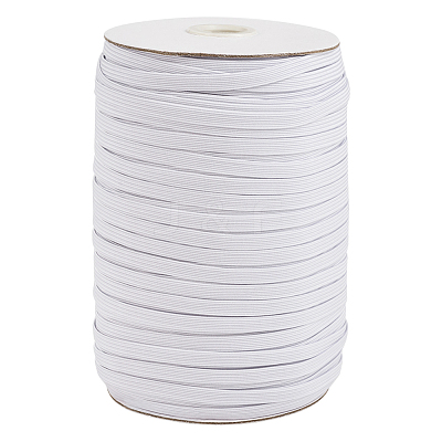 1/4 inch Flat Braided Elastic Rope Cord X-EC-R030-6mm-01-1