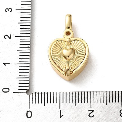 Brass Rhinestone Pendants KK-P320-05G-03-1