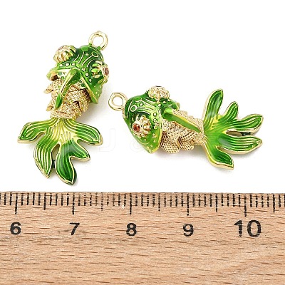 Brass Micro Pave Cubic Zirconia Pendants KK-D019-30B-G-1