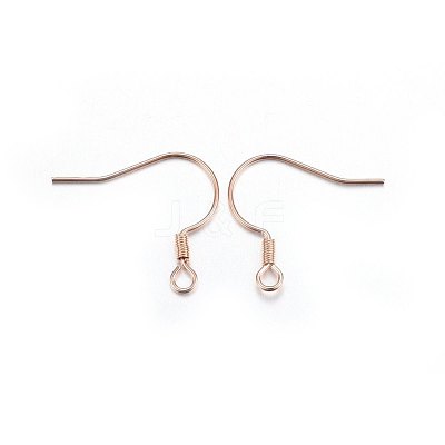 304 Stainless Steel Earring Hooks STAS-P210-22RG-1