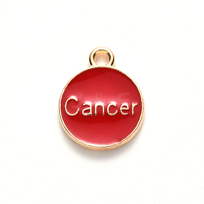 Alloy Enamel Pendants X-ENAM-S124-01B-07D-1