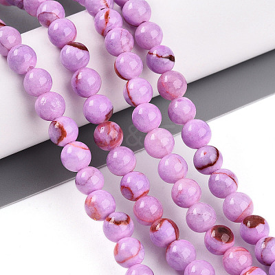 Natural Persian Jade Beads Strands G-A255-A02-01D-1