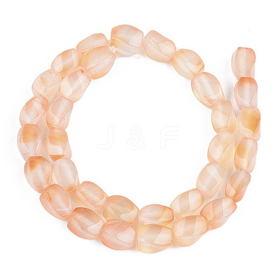 Natural Yellow Agate Beads Strands G-S359-128-1
