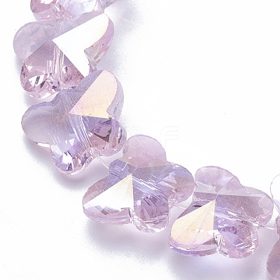 Electroplate Glass Beads X-EGLA-Q091-14mm-B17-1
