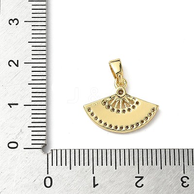 Brass Micro Pave Cubic Zirconia Pendants KK-I371-28G-02-1