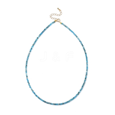Natural Apatite Beaded Necklaces NJEW-JN02990-03-1