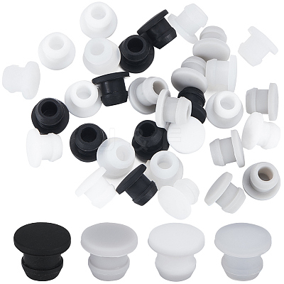 32Pcs 4 Colors Silicone Bottle Seal Plug AJEW-GF0008-08A-1