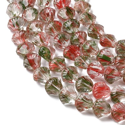 Inner Flower Handmade Lampwork Beads Strands LA-CBA3F7A-02G-1
