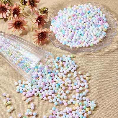 115G Opaque Acrylic Beads OACR-SZ0001-65B-1