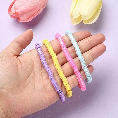 60G 10 Colors Handmade Polymer Clay Beads CLAY-YW0001-93-1