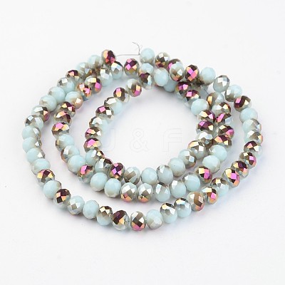 Electroplate Glass Beads Strands EGLA-P018-6mm-H02-4A-1