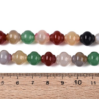 Dyed & Heated Natural Agate Beads Strands G-N359-10A-01-1
