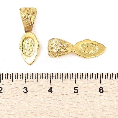 Rack Plating Brass Pinch Bails KK-Z068-02G-1