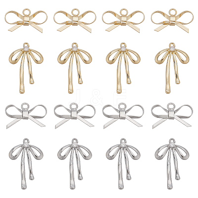 20Pcs 4 Styles Brass Pendants KK-ME0001-43-1