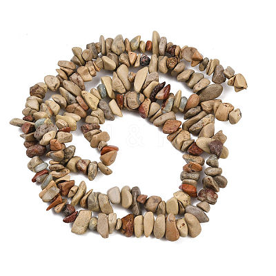 Natural Shoushan Stone Beads Strands G-L647-B01-01-1