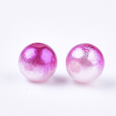 Acrylic Imitation Pearl Beads MACR-N001-01E-1