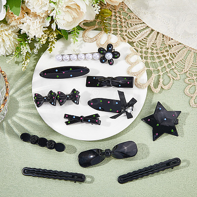 Zinc Alloy & Iron & Resin Alligator Hair Clips PHAR-SP0001-05-1