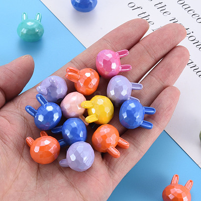 Pearlized Opaque Acrylic Beads MACR-S373-40I-1