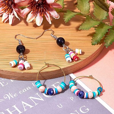 Handmade Polymer Clay Beads CLAY-R067-5.0mm-M1-1