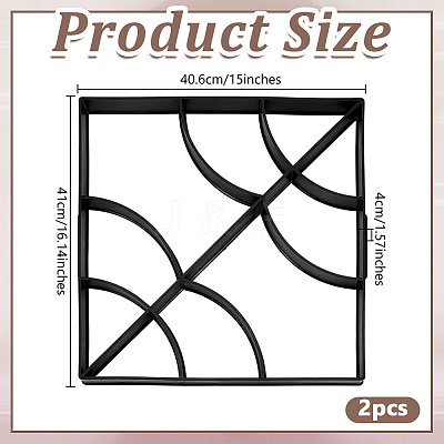 Square Plastic Concrete Molds SIMO-WH0002-07C-1