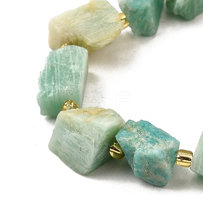 Raw Rough Natural Amazonite Beads Strands G-Z087-A04-1