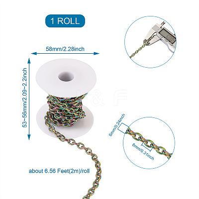 304 Stainless Steel Cable Chains CHS-TA0001-12-1