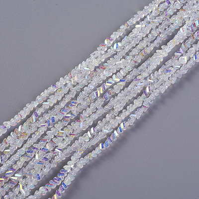 Electroplate Glass Beads Strands EGLA-E057-01A-05-1
