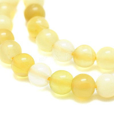 Natural Yellow Opal Beads Strands G-F674-07A-4mm-1