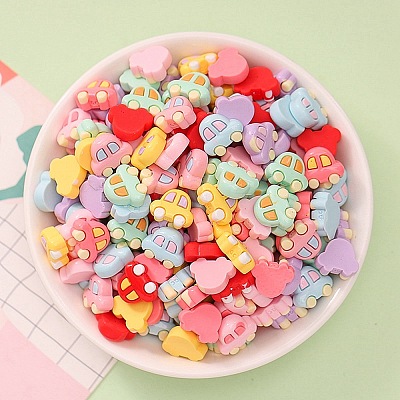 Opaque Resin Cabochons CRES-F030-01J-1