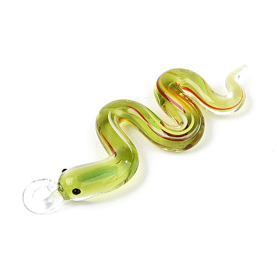 Handmade Lampwork Big Pendants LAMP-N034-17B-1