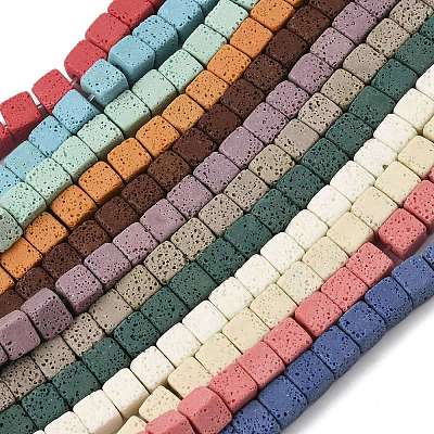 Handmade Porcelain Imitation Lava Rock Beads Strands PORC-P032-01C-M-1