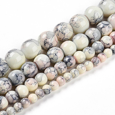 Baking Paint Glass Beads X1-DGLA-N003-10mm-C05-1
