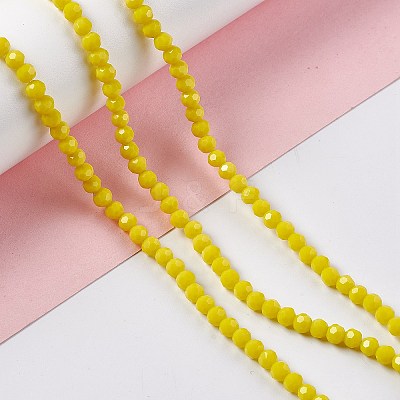 Faceted(32 Facets) Glass Beads Strands EGLA-J042-35A-M-1
