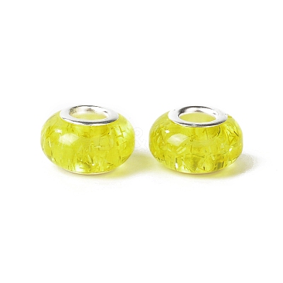 Rondelle Resin European Beads RPDL-A001-01-05-1