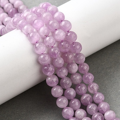 Natural Kunzite Beads Strands G-D856-03-6mm-01-1