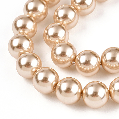 Glass Pearl Beads Strands X-HY-G002-01E-11-1