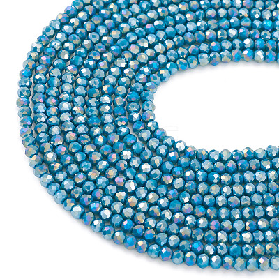 10 Strands Opaque Glass Beads Strands GLAA-TA0003-41-1