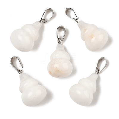 Natural White Jade Pendants G-B127-03P-14-1