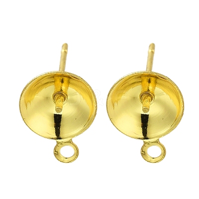 304 Stainless Steel Stud Earring Findings STAS-P370-02E-G-1